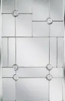 Decorative glass design for composite doors