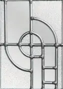 Decorative glass design for composite doors