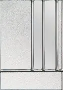 Decorative glass design for composite doors