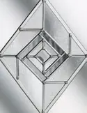 Decorative glass design for composite doors