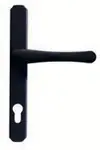Composite door hardware