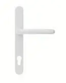 Composite door hardware