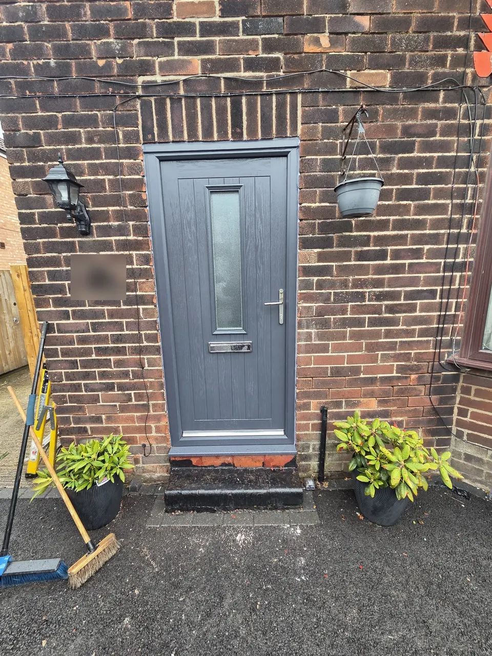 After: new anthracite grey composite front door fitted in Hale Barns